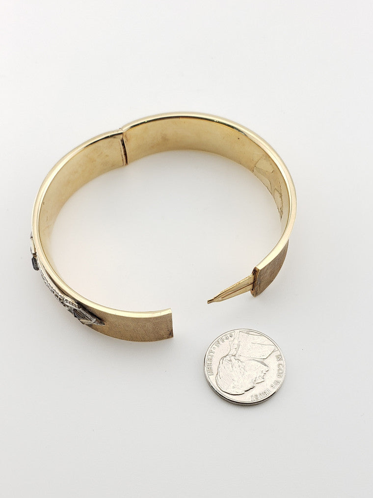 Sapphire Filigree Bangle
