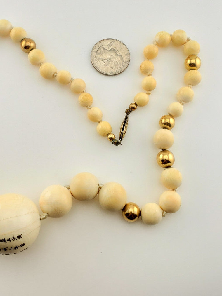 GF Bone Bead Strand