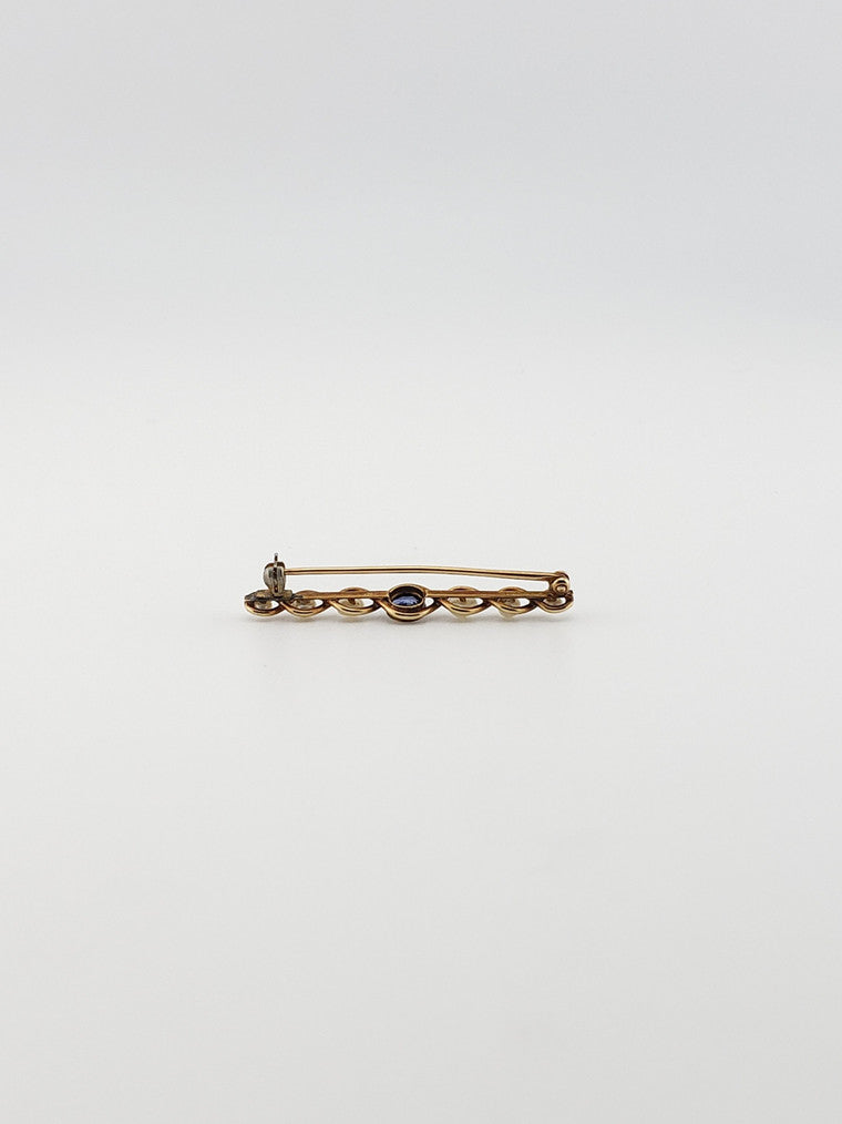 Zircon & Pearl Pin