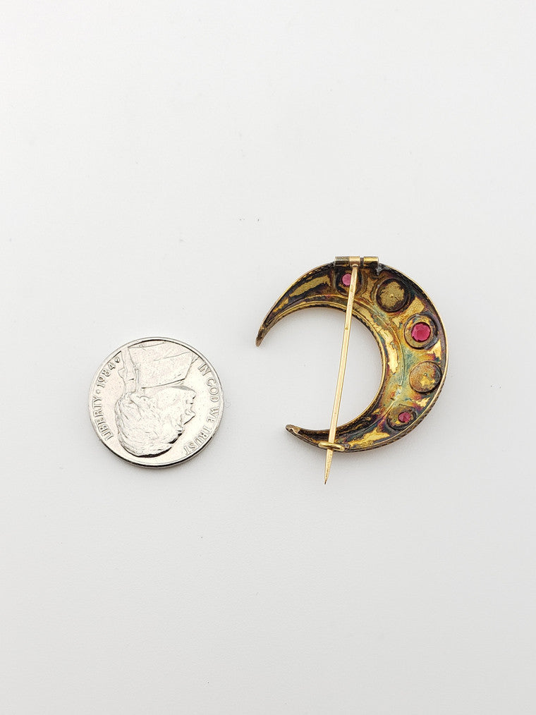 Antique Moon Pin