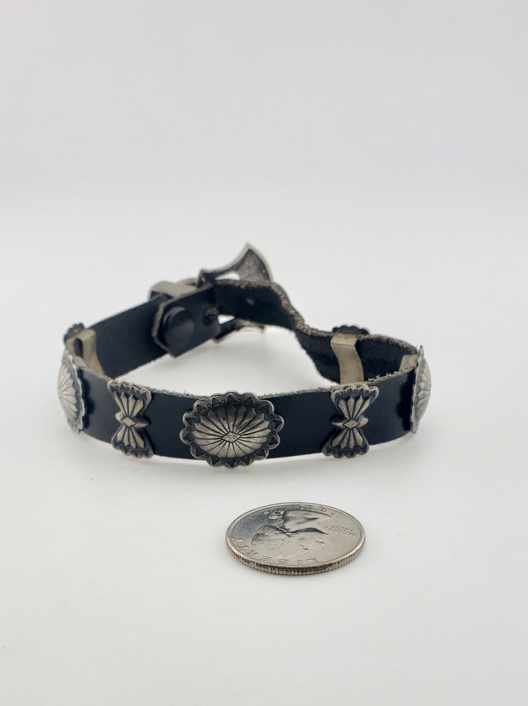 Leather Western Bracelet w/ Silver