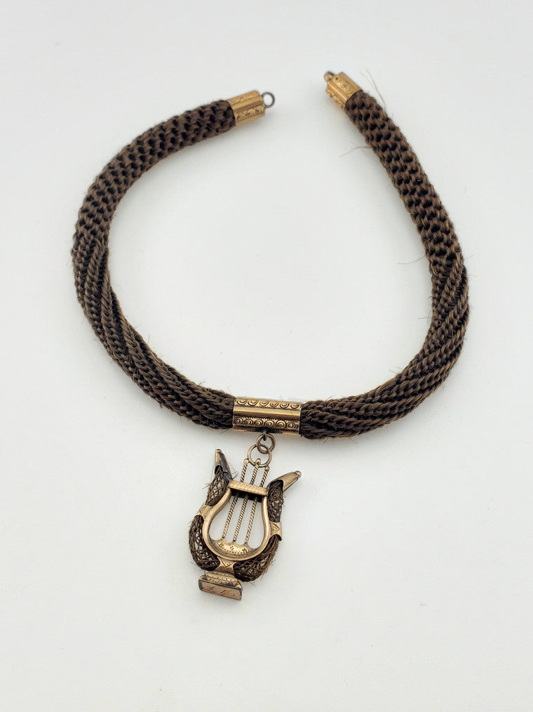 C.1830 Braided Hair Vest Necklace