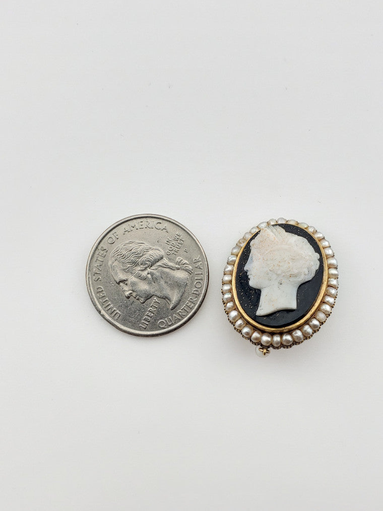 1830 Cameo Earrings