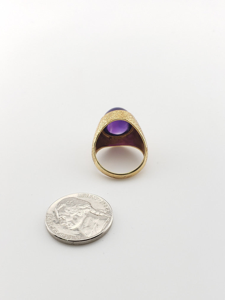 Amethyst Cabochon Signet