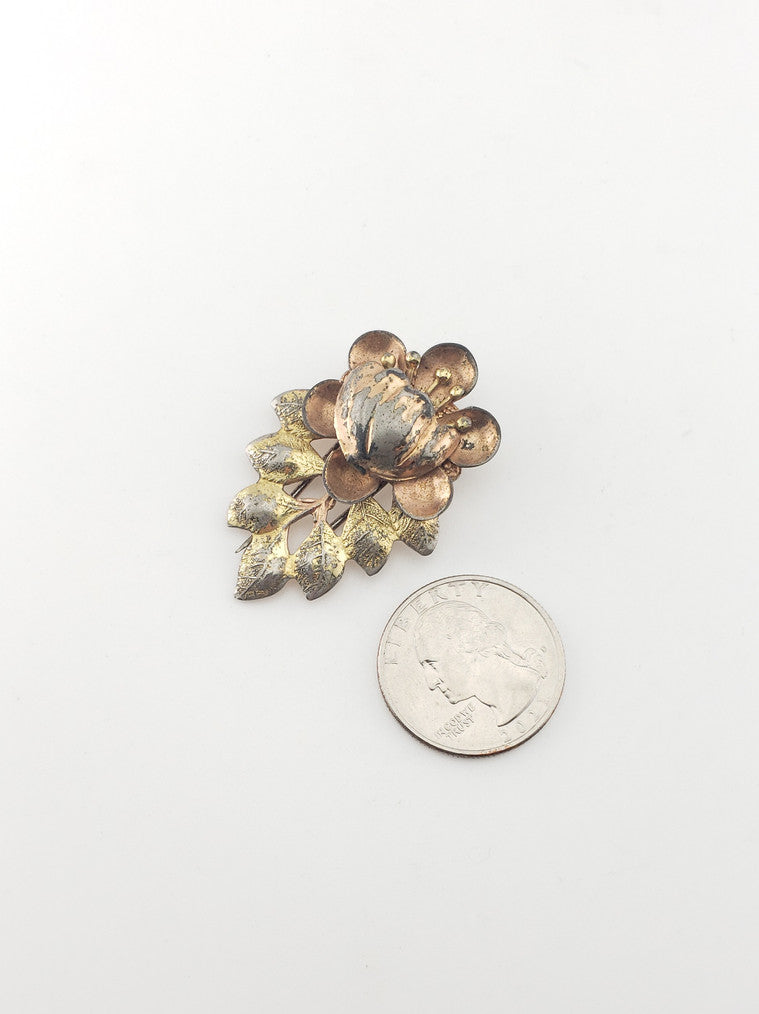 Vermeil Art Deco Clip