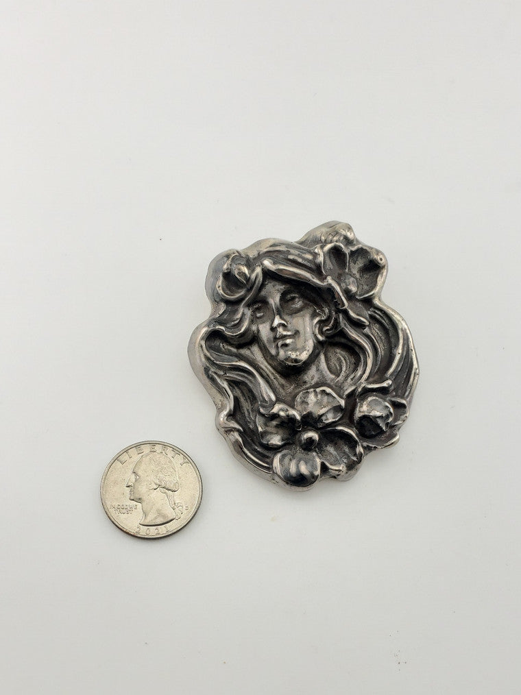 SS Art Nouveau Lady w/ Flowing Hair