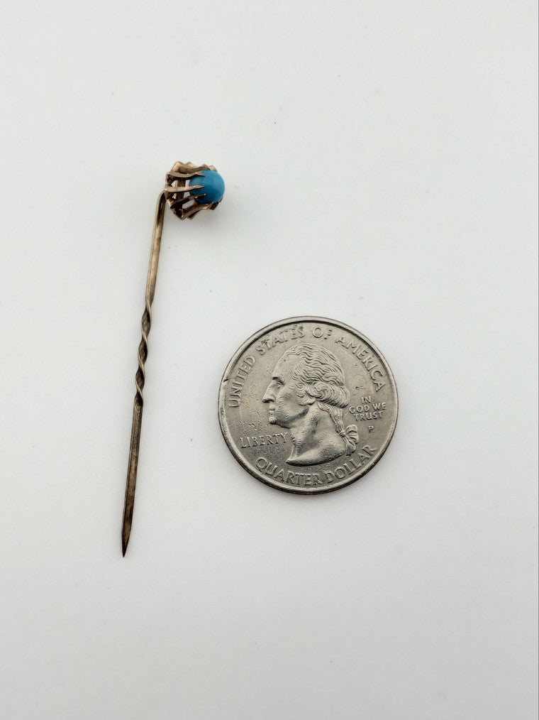 French Turquoise Stickpin