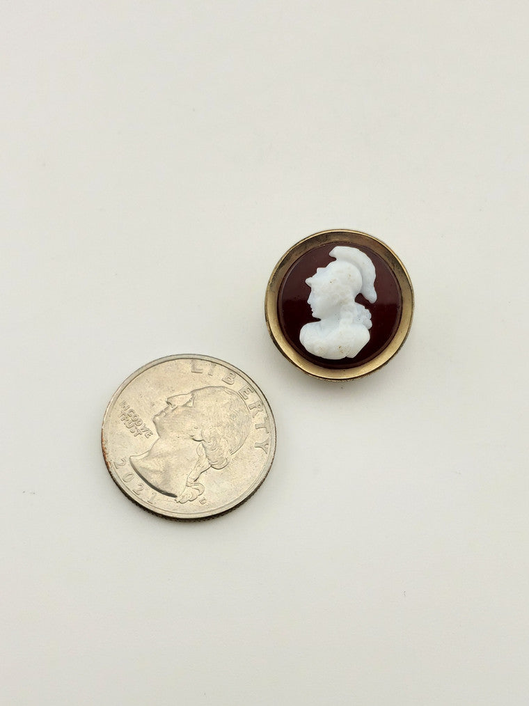 Sardonyx Cameo Pin