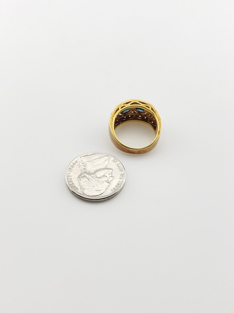 Double Sapphire Ring