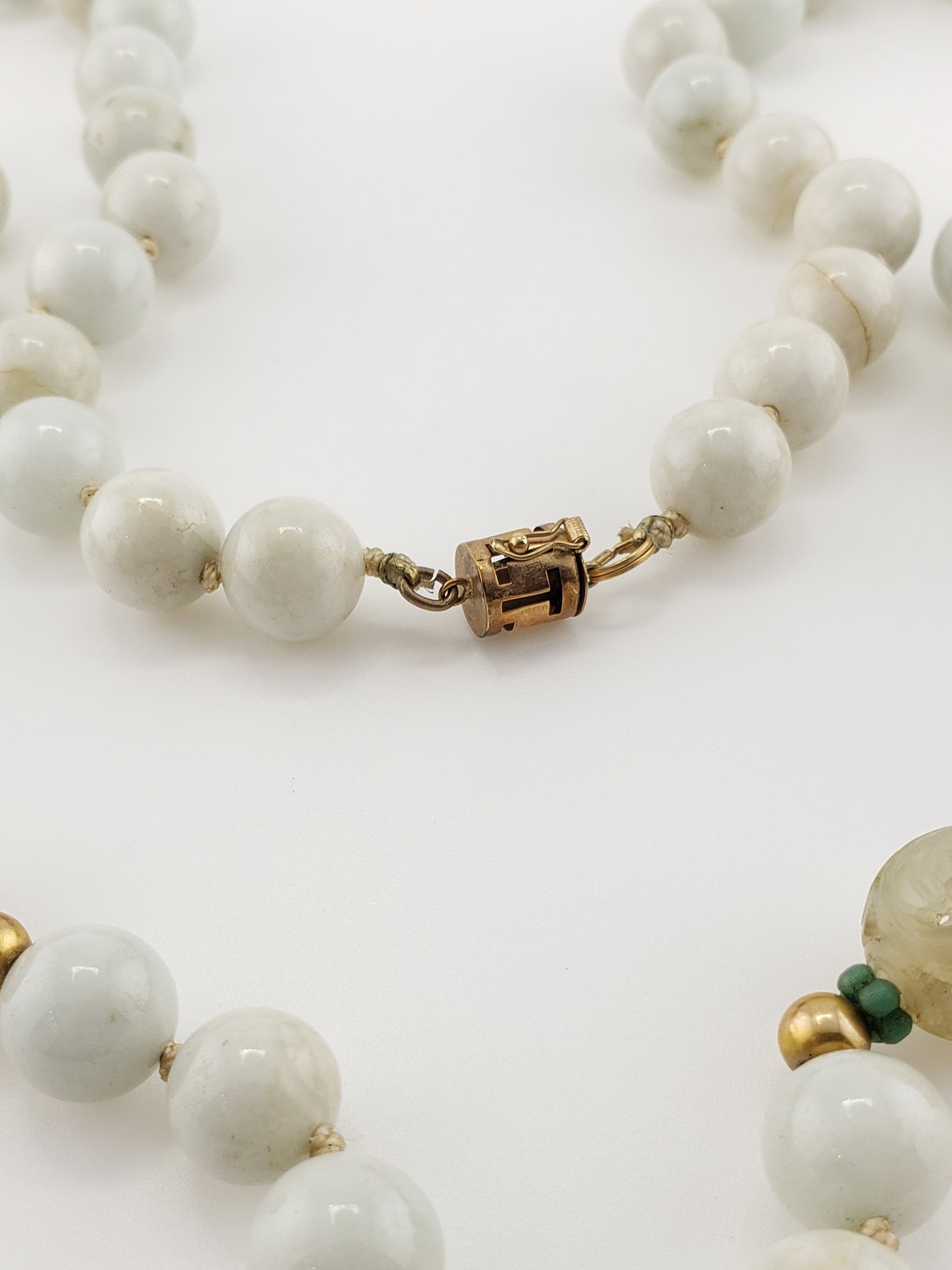 Antique White Jade Strand