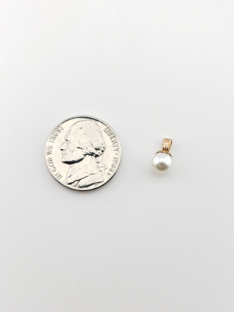 14K Pearl Charm