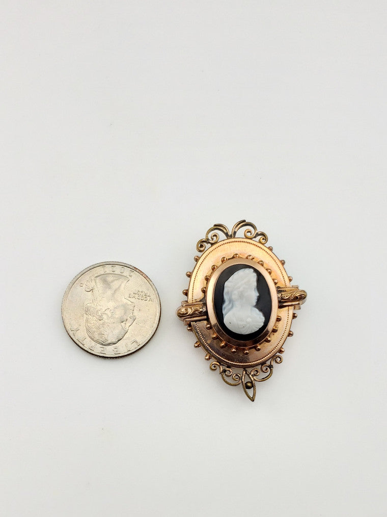 C.1860 Antique GF Pin