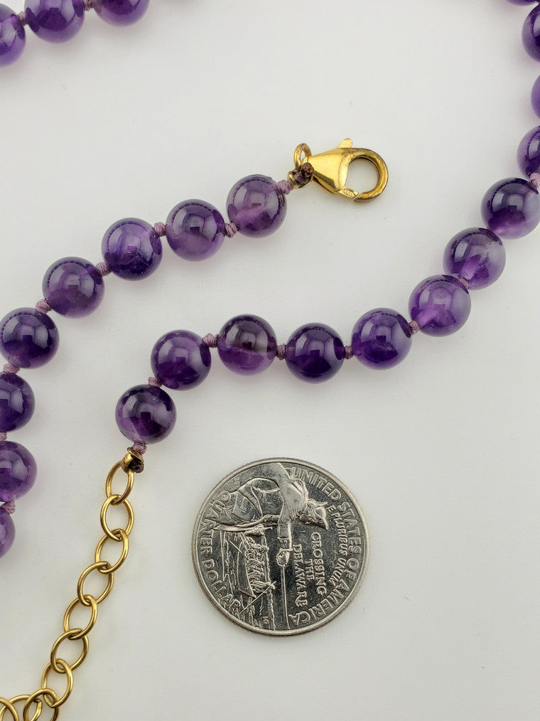 GF Amethyst Bead Strand