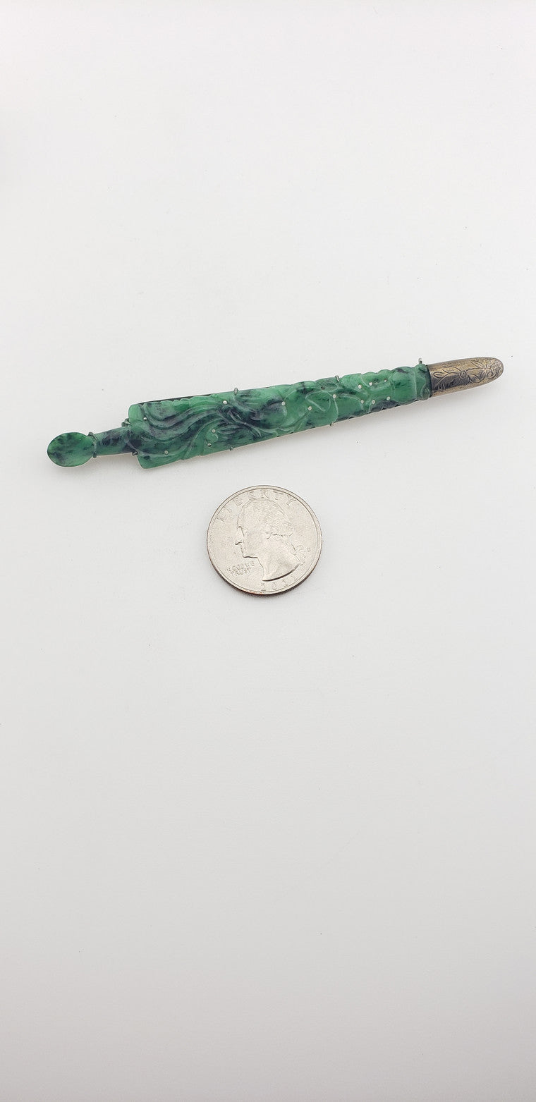 C.1900 Jade Brooch