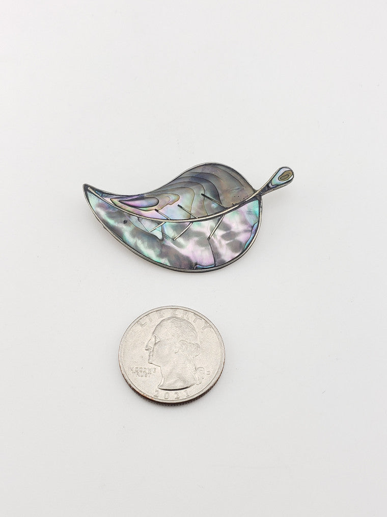 Abalone Leaf Pin