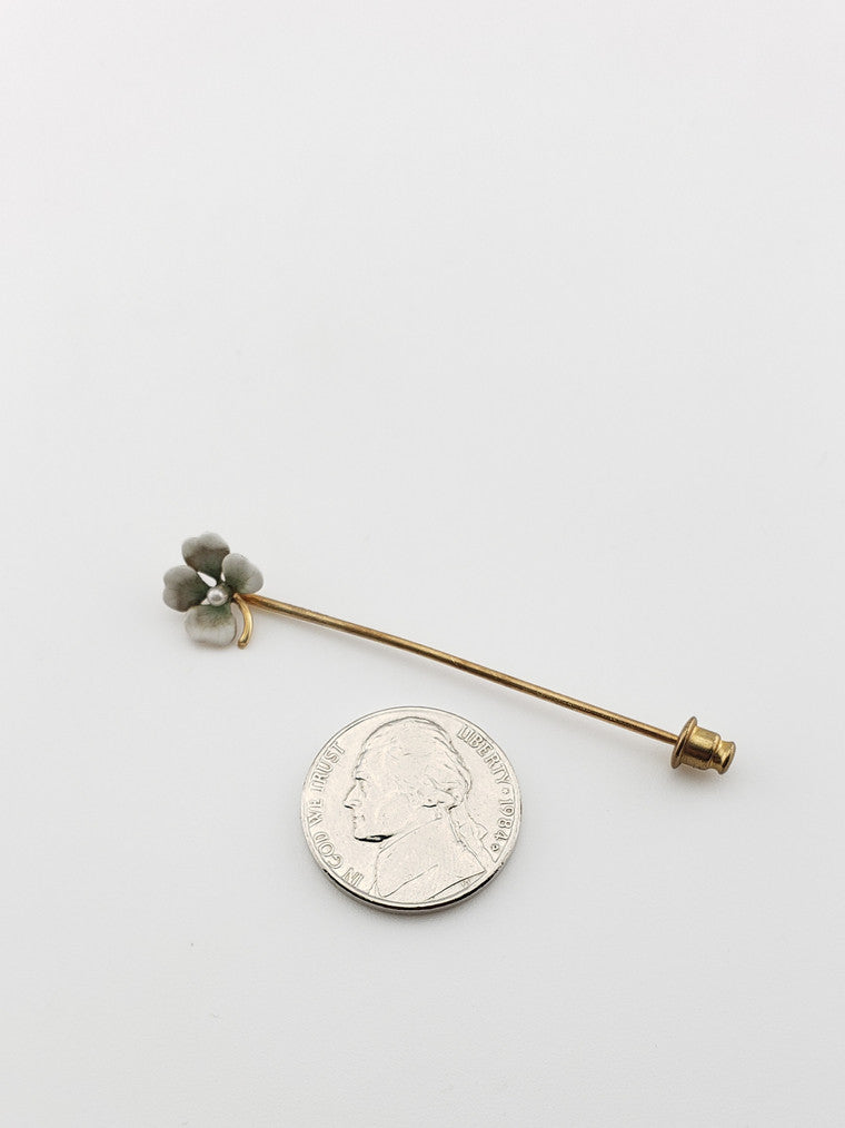 Porcelain Flower Stickpin