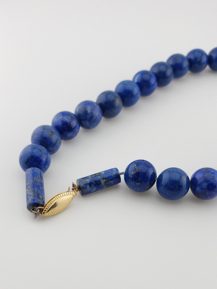 Large Lapis w/ Rondel Strand