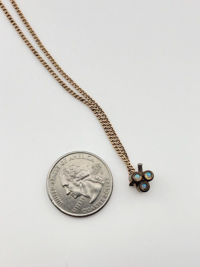 Opal Slide Gold Chain