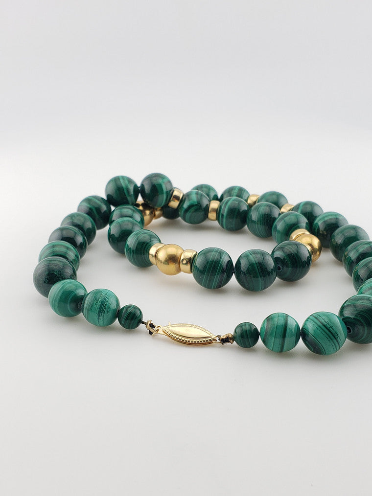 Chunky Malachite Strand - 21"
