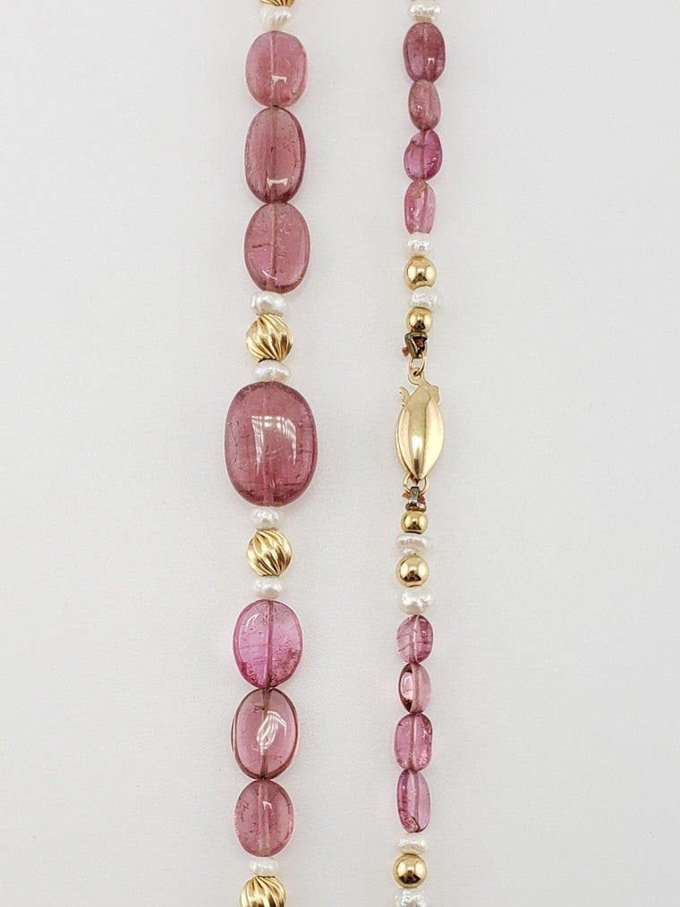 Tourmaline & Pearl Strand 27"