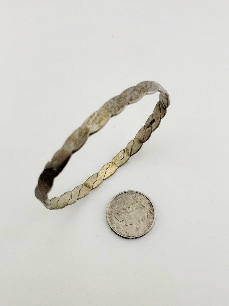 SS Braided Bangle