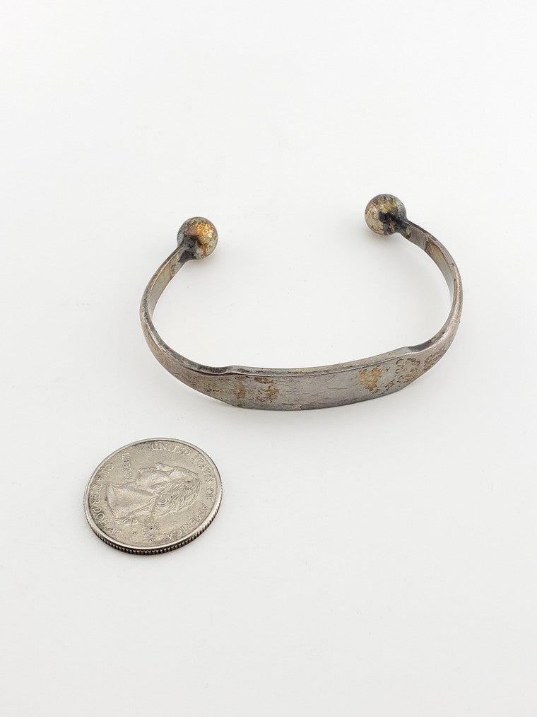 SS ID Cuff w/ Ball Ends