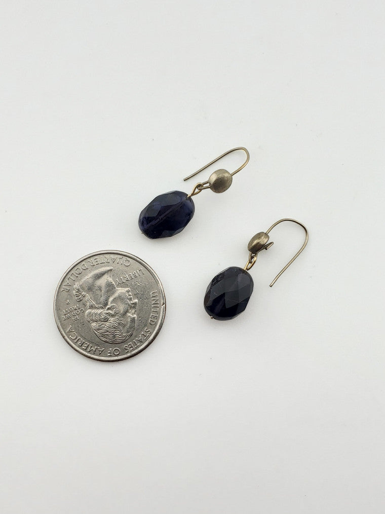 14k Iolite Drop Earrings