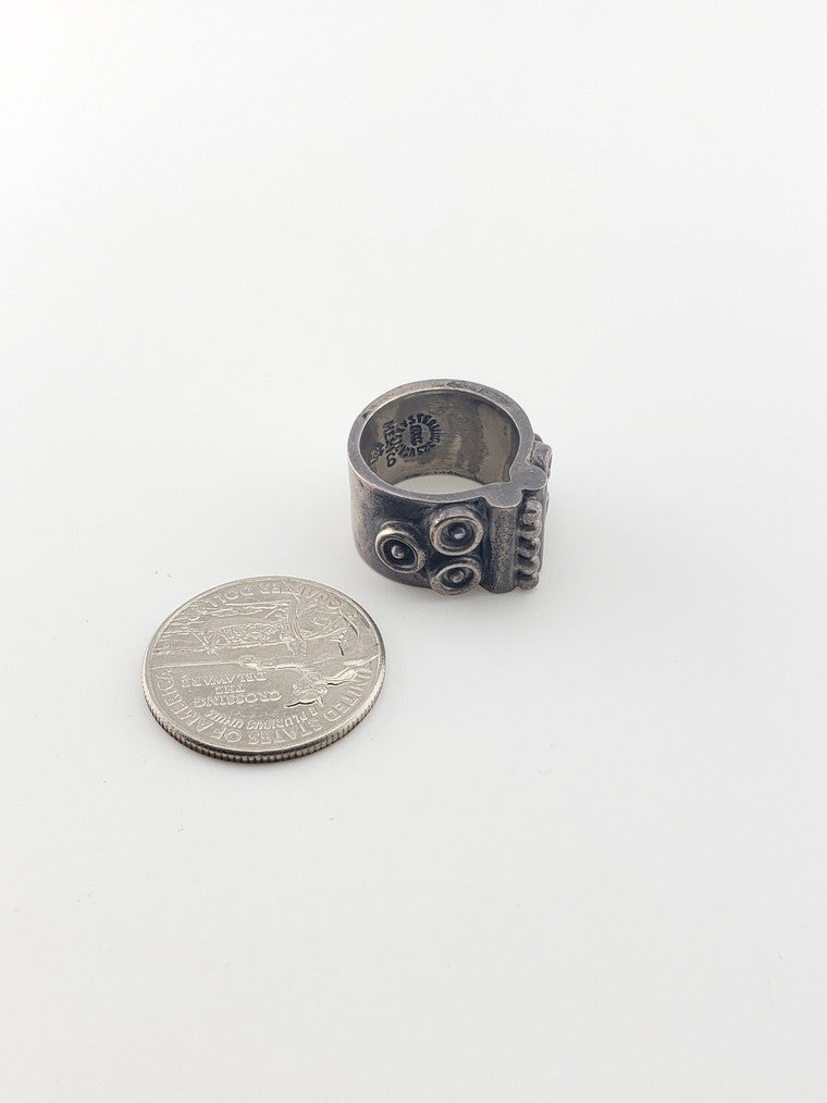 Silver Circles & Bead Band