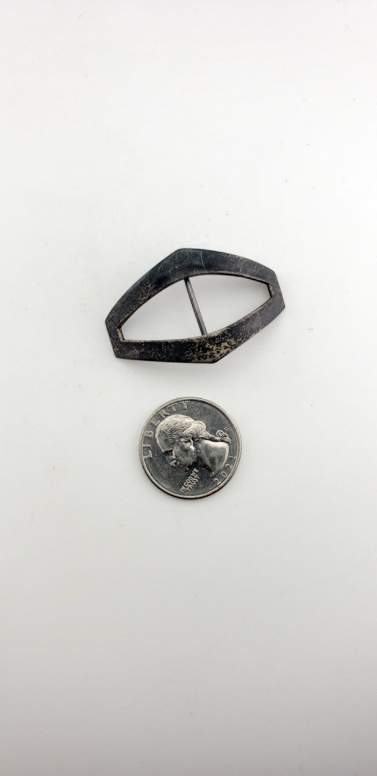 Pair of SS Art Deco Buckles