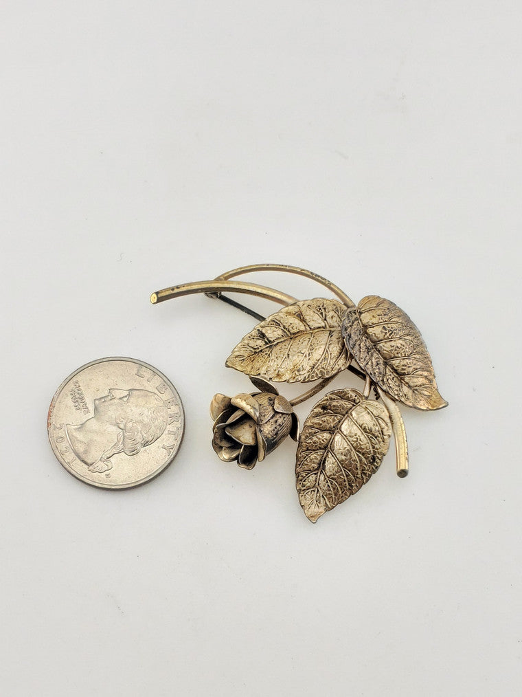 Gold Over Silver "Forstner" Pin