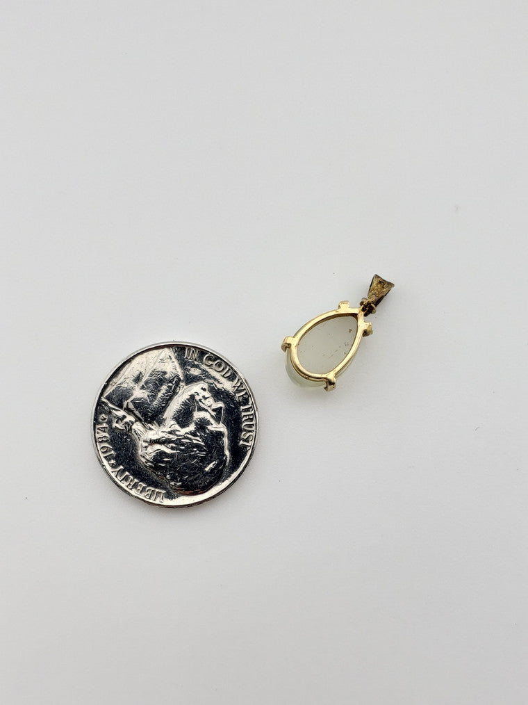 Moonstone Teardrop Charm