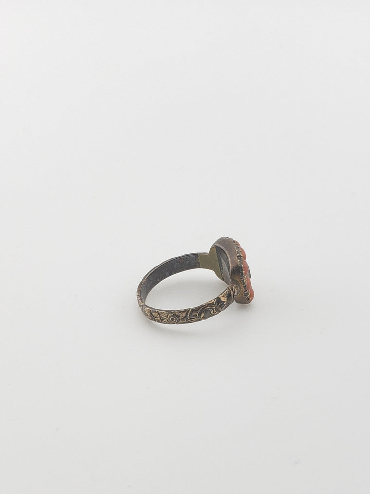 Brass Coral Ring