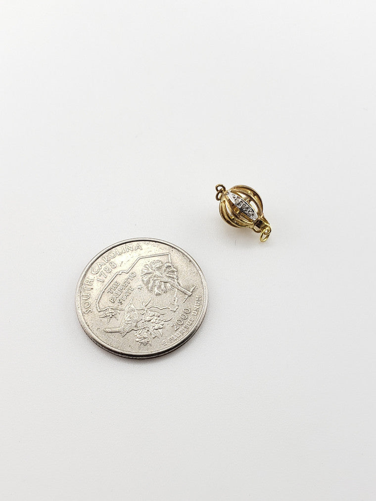 Round Filigree Ball Clasp