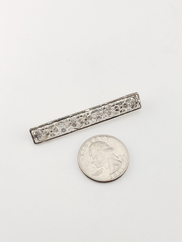 SS German Filigree Bar Pin