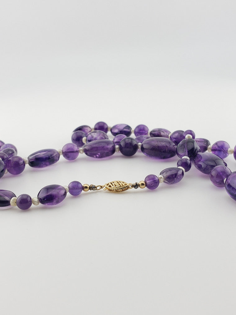 Amethyst & Pearl Strand 29"