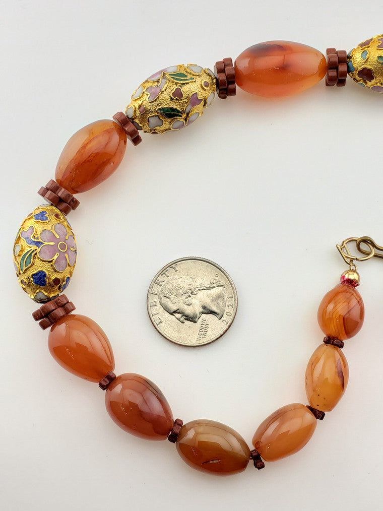 Carnelian 'Egg' Strand