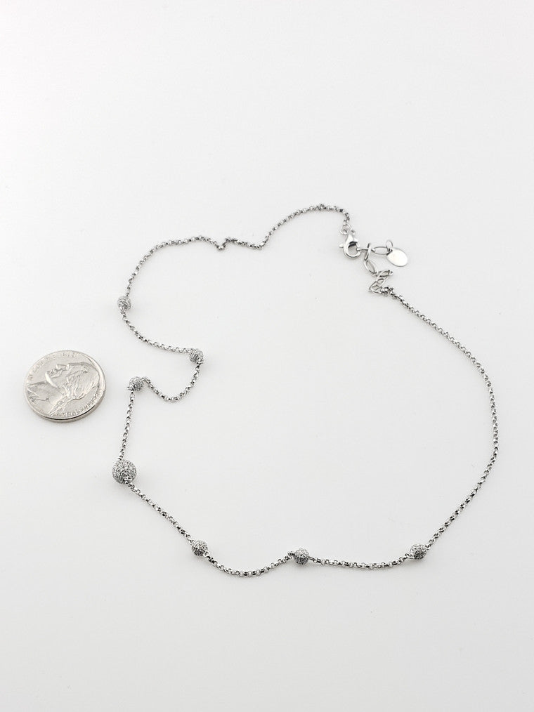 Diamond Ball Necklace