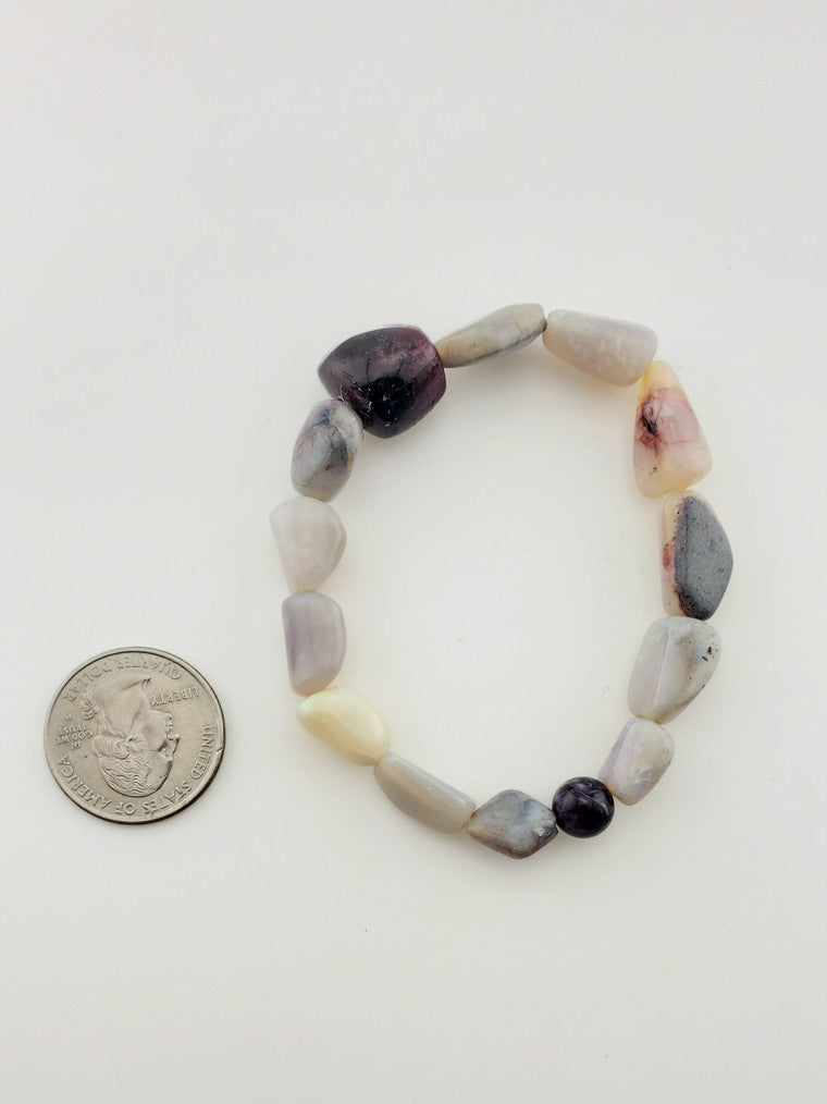 Opal Scapolite Flexible Bracelet