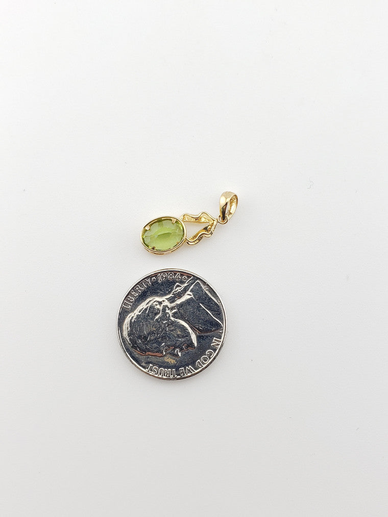 Small Peridot Charm
