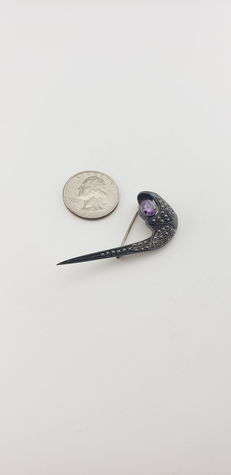Marcasite Silver Fish