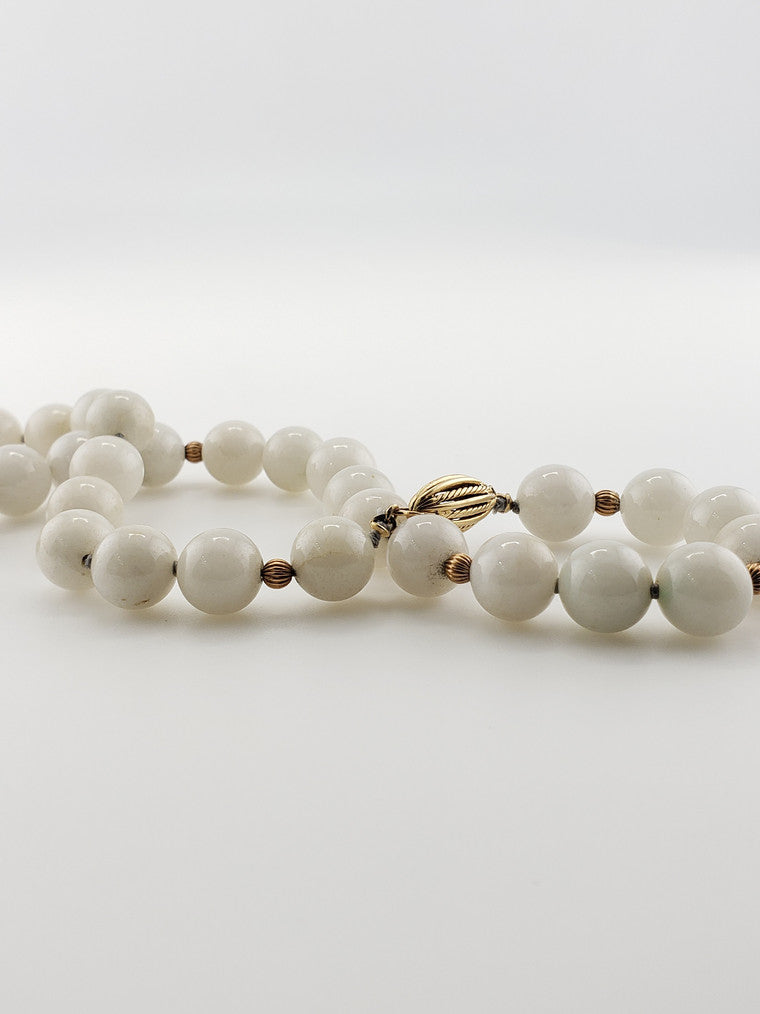 Mutton Fat Jadeite Strand