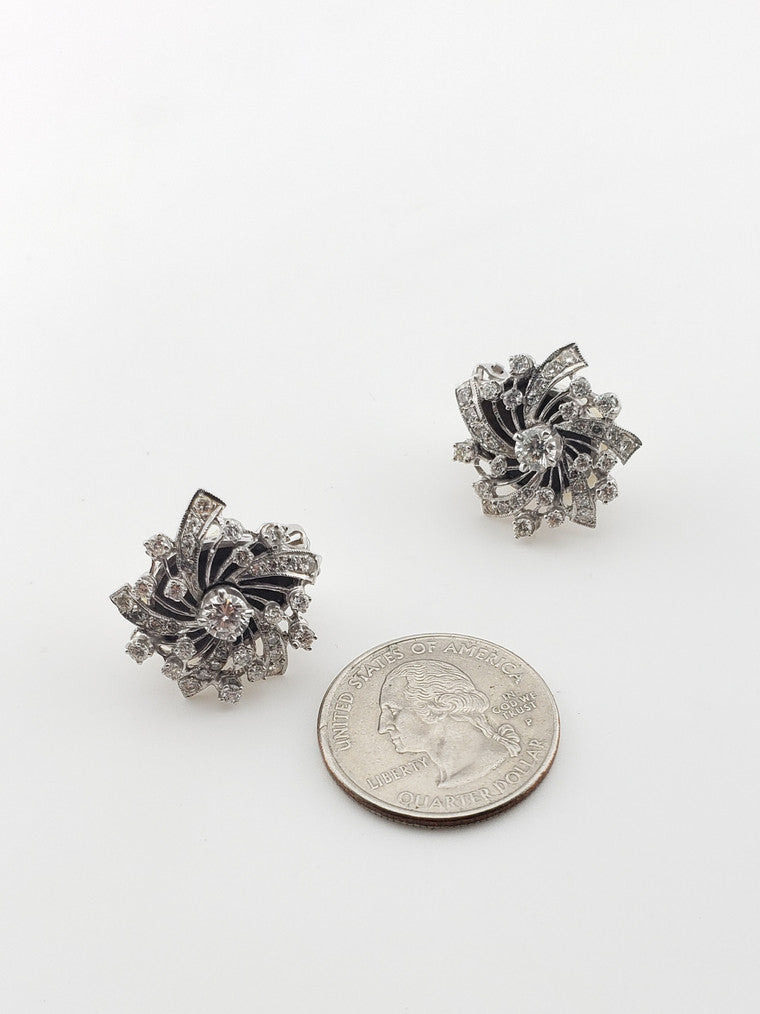 14K Diamond 'PinWheel'