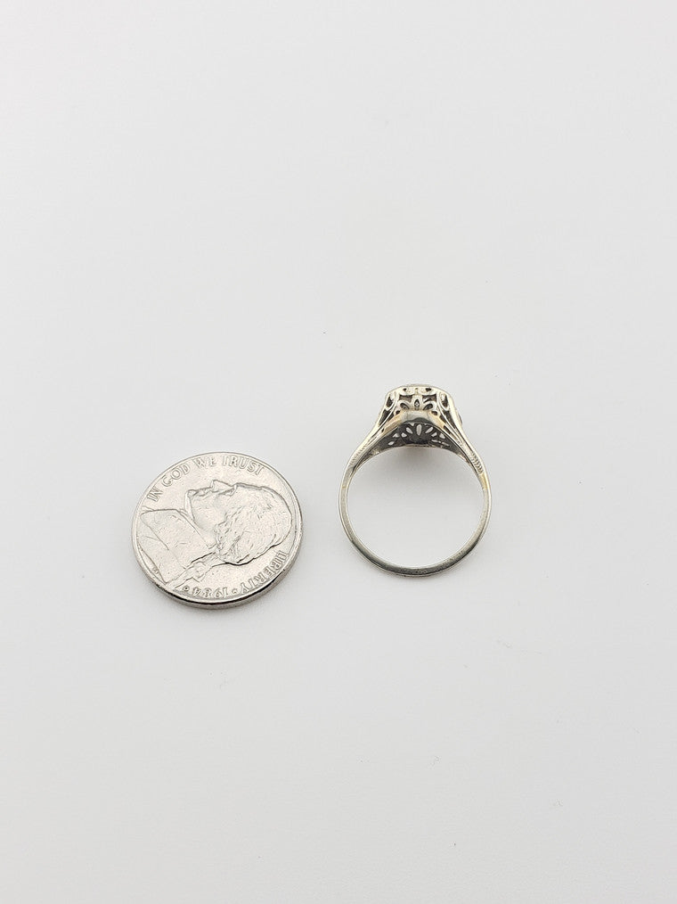 Art Deco Sapphire Diamond Ring