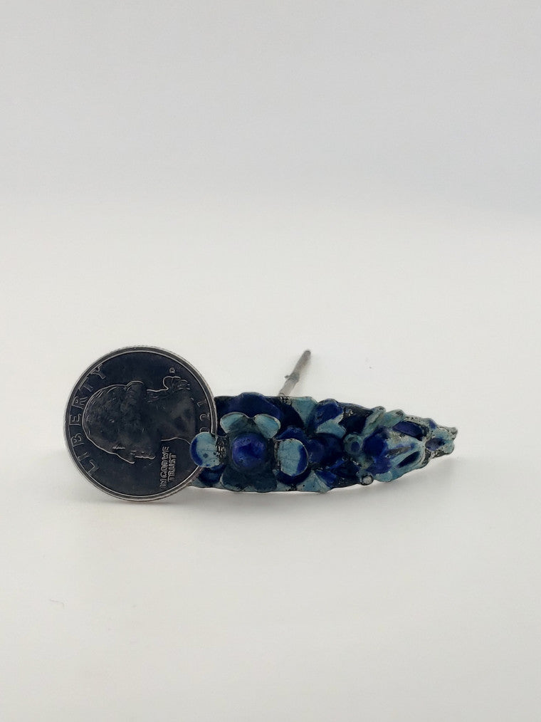 Antique Chinse Blue Enamel Hair Pin