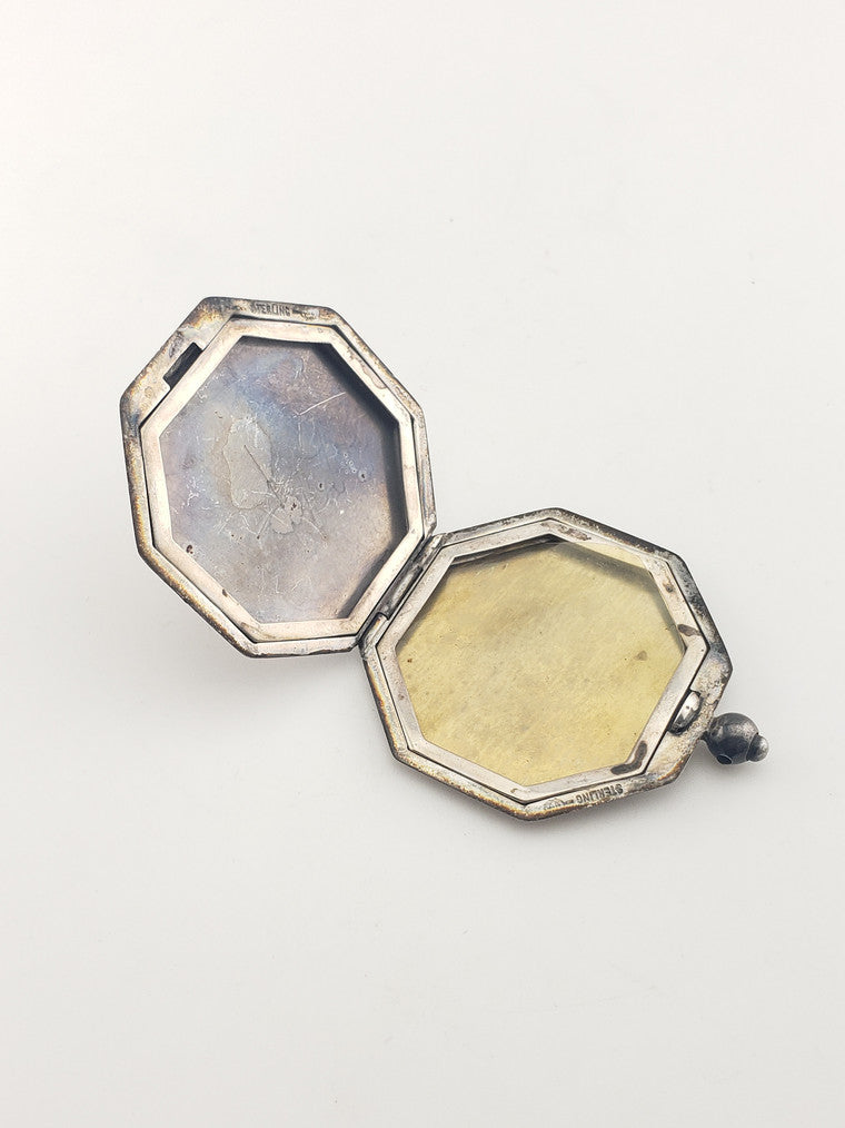 SS Antique Octagon Locket