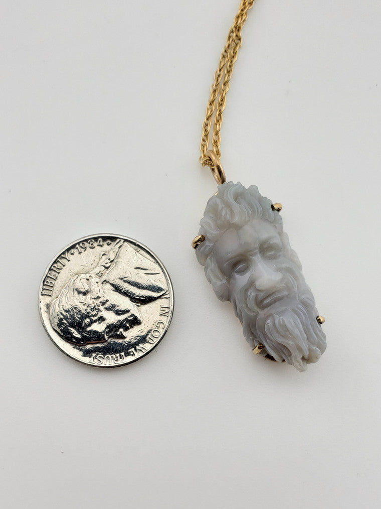 Carved Opal Necklace