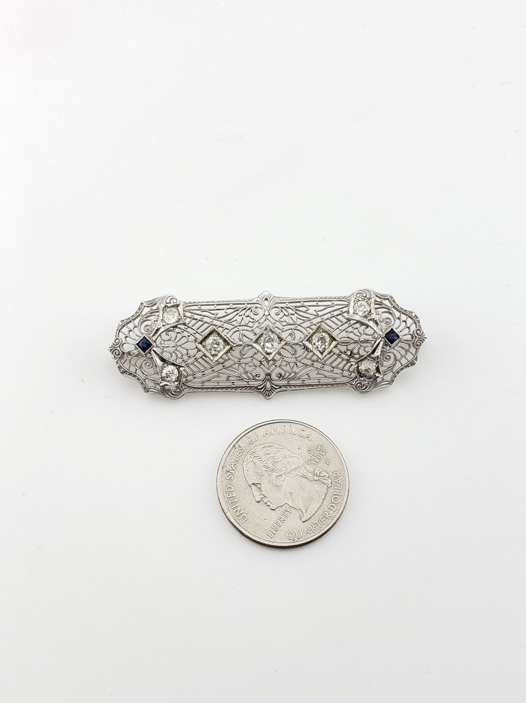 C.1920 Filigree Brooch