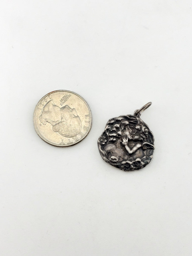SS Art Nouveau "The Lovers" Pendant