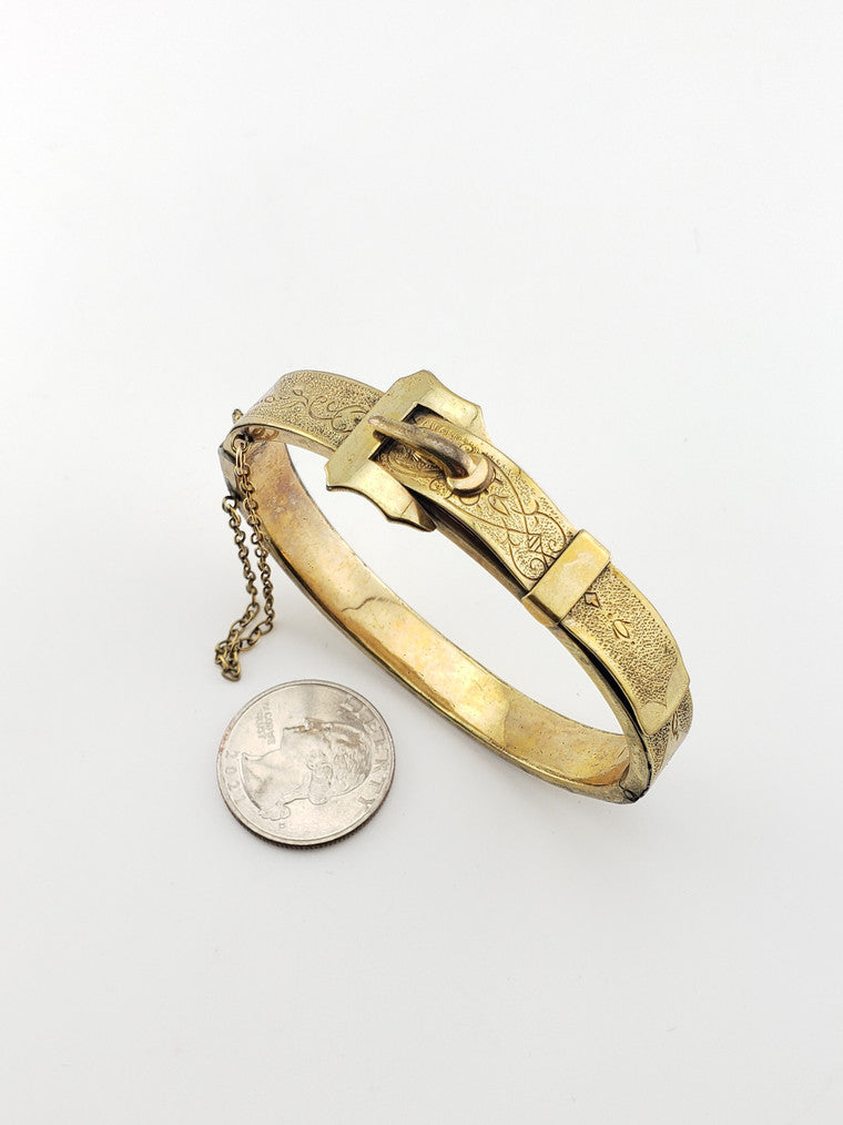 Victorian Engraved Bangle GF #2