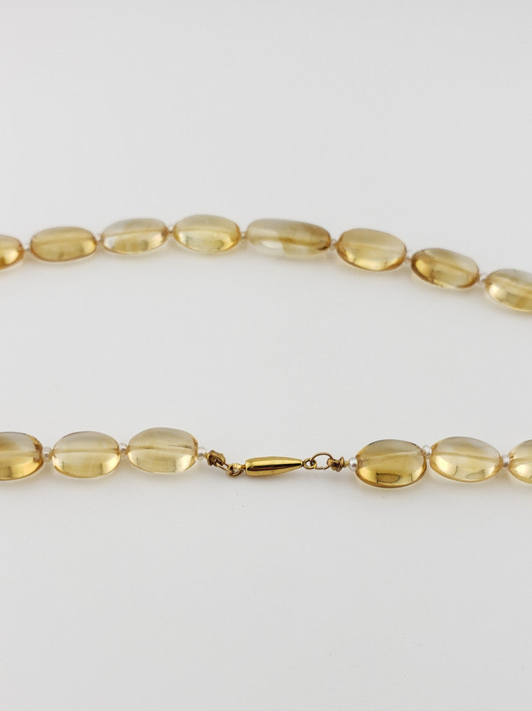 Large Citrine Oval Strand